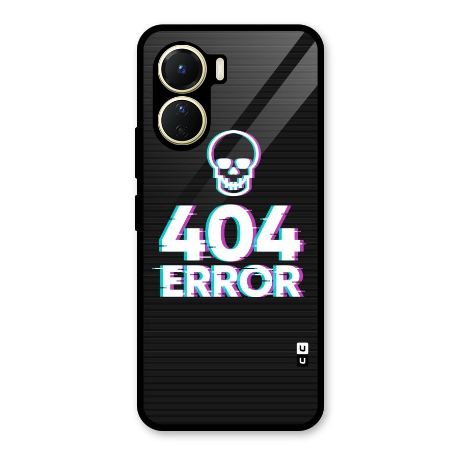 Error 404 Skull Glass Back Case for Vivo Y16