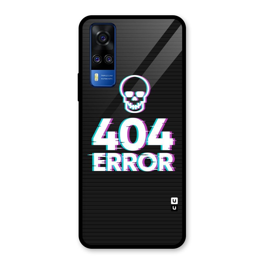 Error 404 Skull Glass Back Case for Vivo Y31