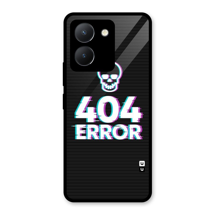 Error 404 Skull Glass Back Case for Vivo Y36