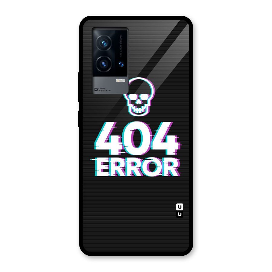 Error 404 Skull Glass Back Case for iQOO 9 5G