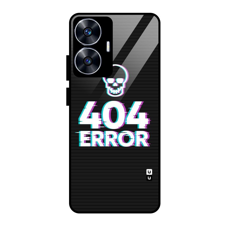 Error 404 Skull Glass Back Case for realme C55