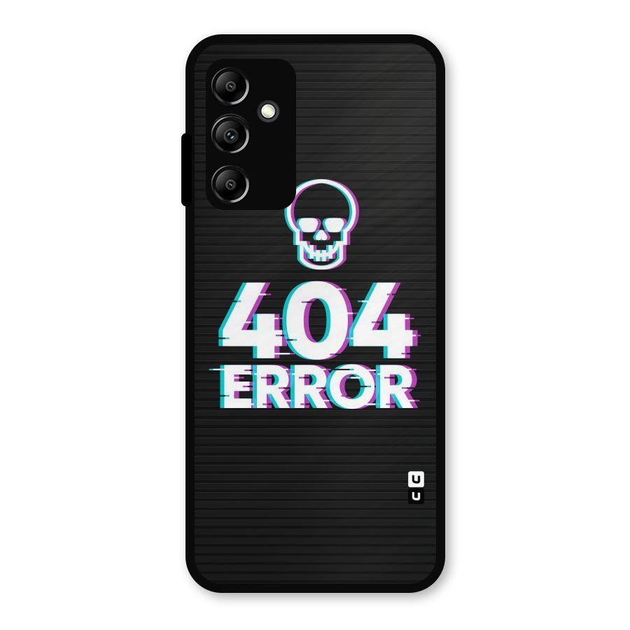 Error 404 Skull Metal Back Case for Galaxy A14 5G