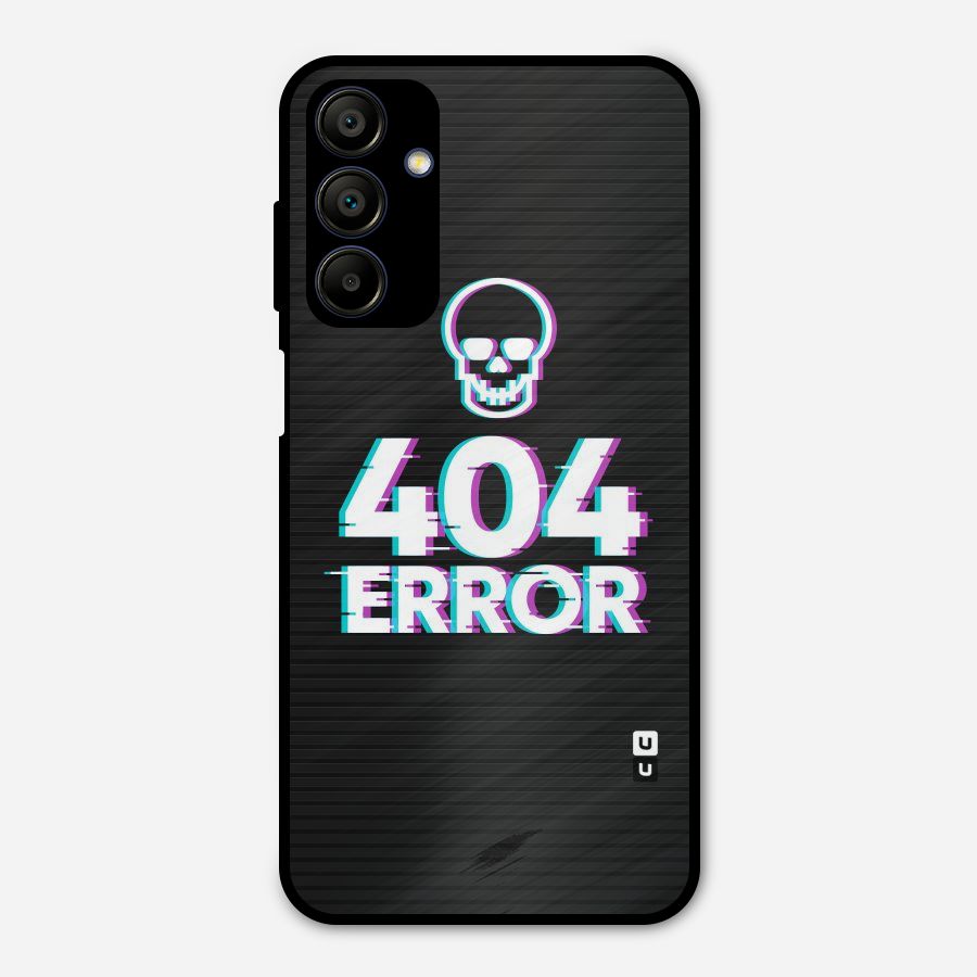 Error 404 Skull Metal Back Case for Galaxy A15 5G