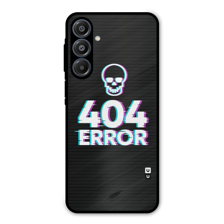 Error 404 Skull Metal Back Case for Galaxy A16 5G