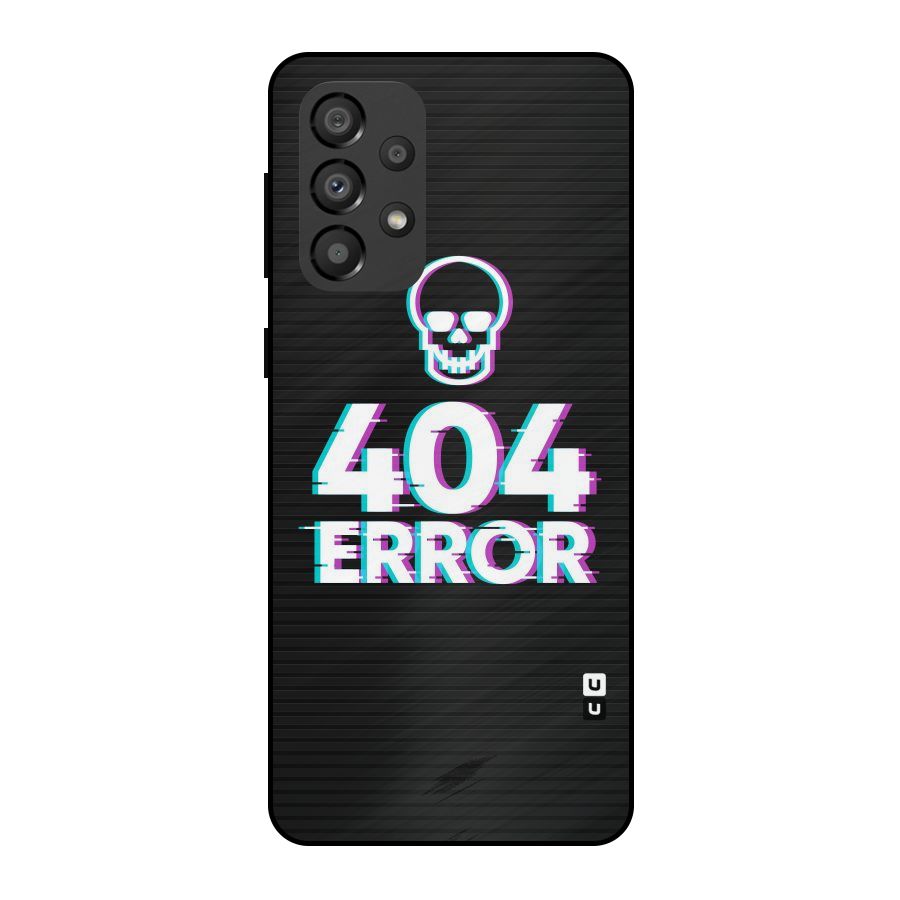 Error 404 Skull Metal Back Case for Galaxy A33 5G