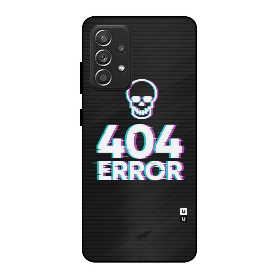 Error 404 Skull Metal Back Case for Galaxy A52