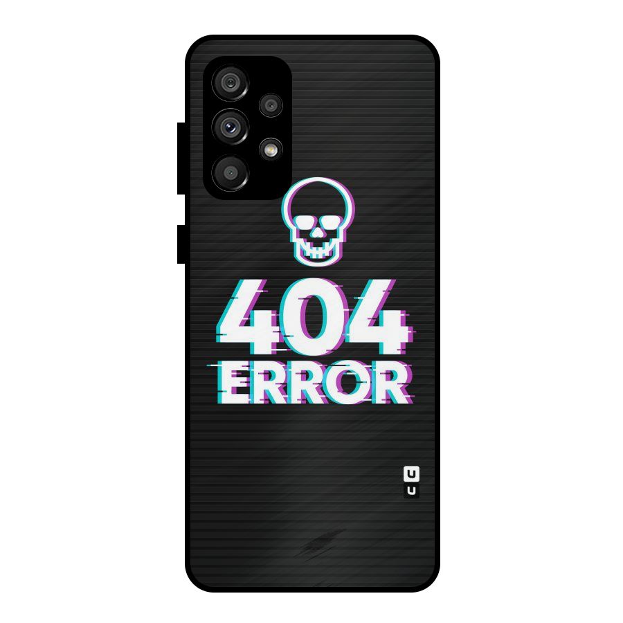 Error 404 Skull Metal Back Case for Galaxy A73 5G