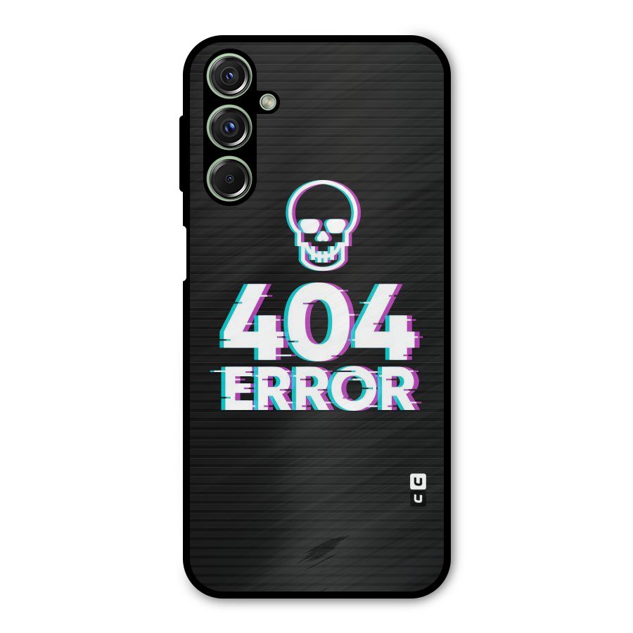 Error 404 Skull Metal Back Case for Galaxy F34