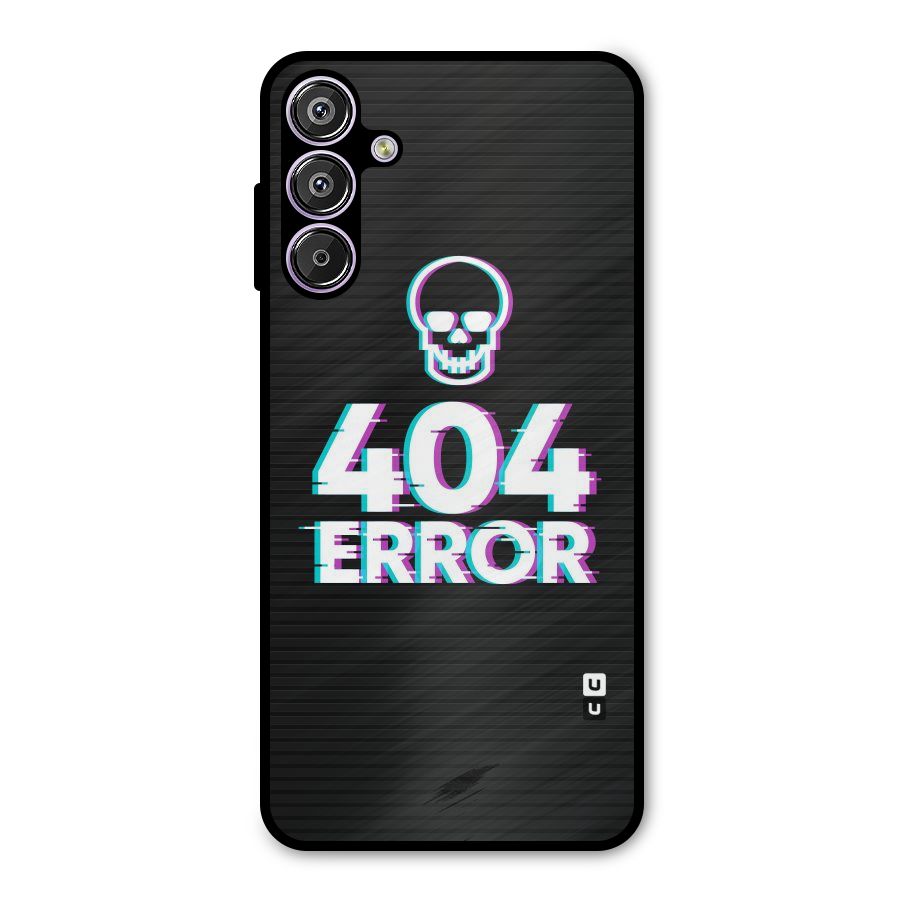 Error 404 Skull Metal Back Case for Galaxy M15