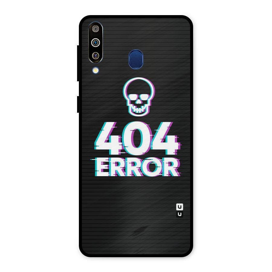 Error 404 Skull Metal Back Case for Galaxy M30