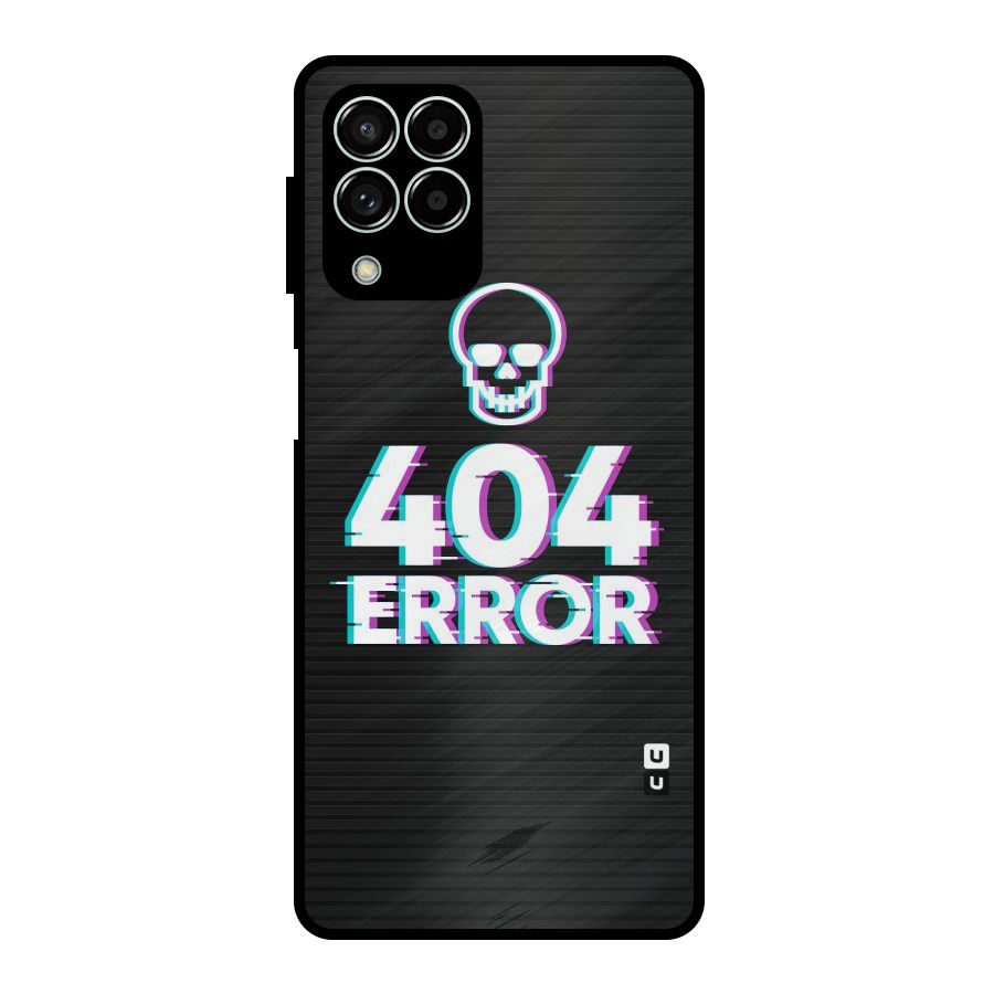 Error 404 Skull Metal Back Case for Galaxy M33