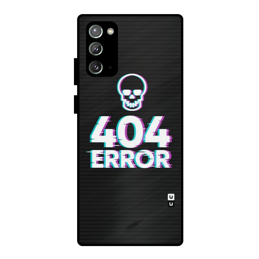 Error 404 Skull Metal Back Case for Galaxy Note 20