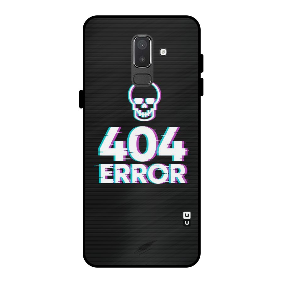 Error 404 Skull Metal Back Case for Galaxy On8 (2018)