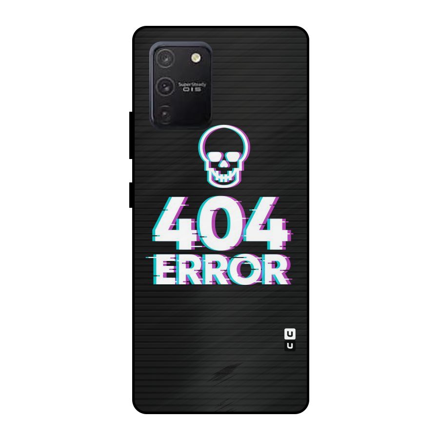 Error 404 Skull Metal Back Case for Galaxy S10 Lite