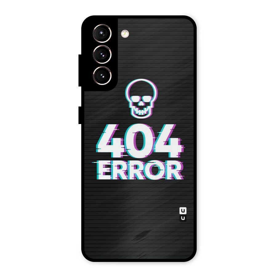 Error 404 Skull Metal Back Case for Galaxy S21 5G