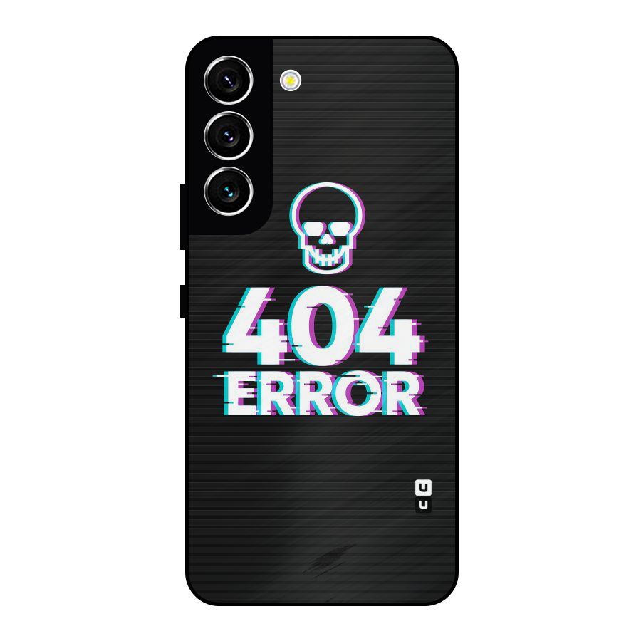 Error 404 Skull Metal Back Case for Galaxy S22 5G