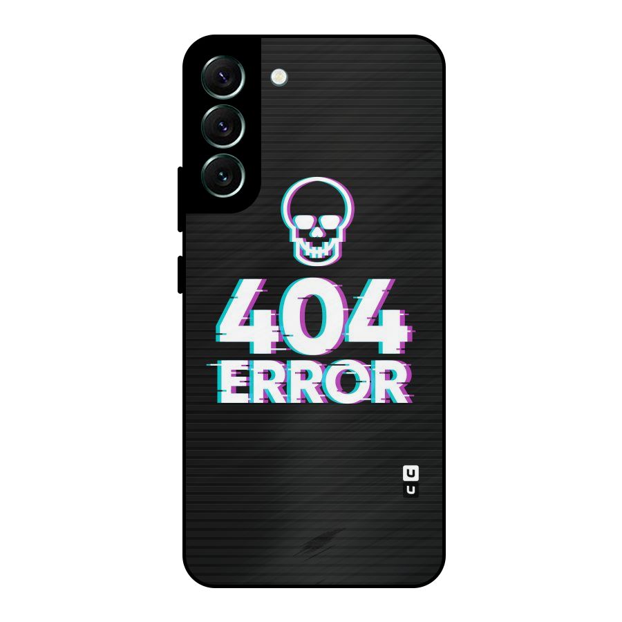 Error 404 Skull Metal Back Case for Galaxy S22 Plus 5G