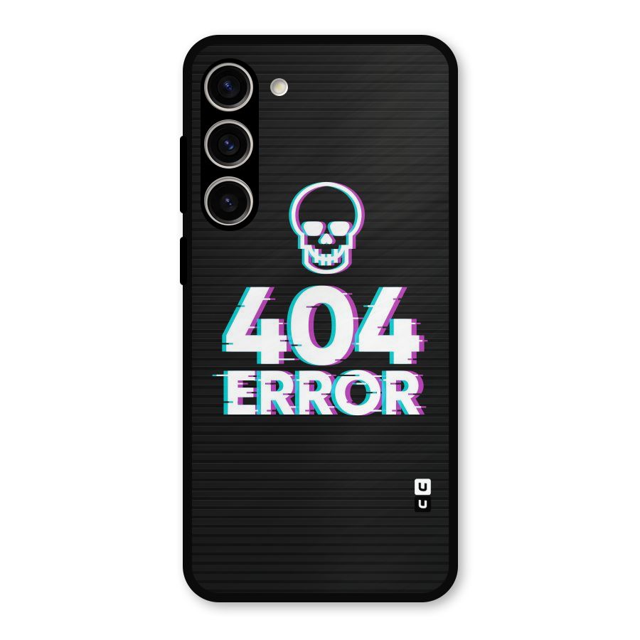 Error 404 Skull Metal Back Case for Galaxy S23 Plus