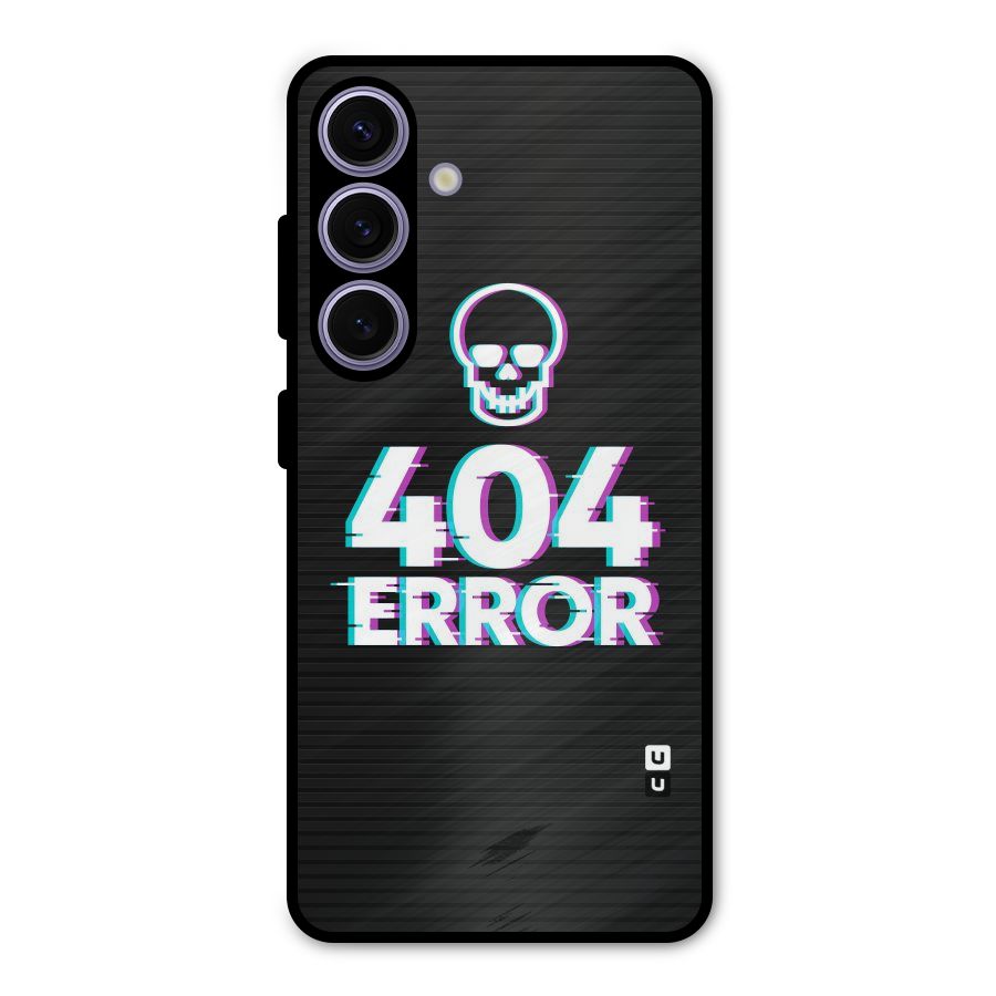Error 404 Skull Metal Back Case for Galaxy S24