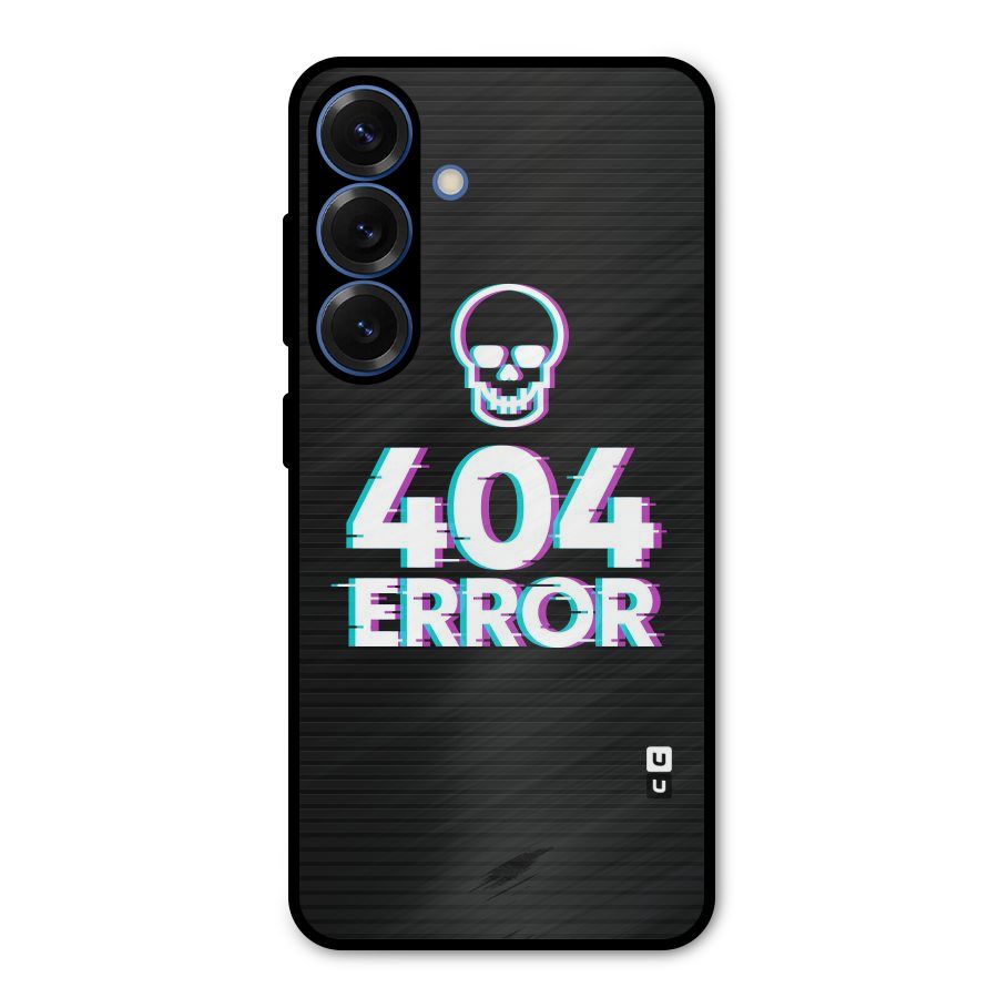 Error 404 Skull Metal Back Case for Galaxy S25