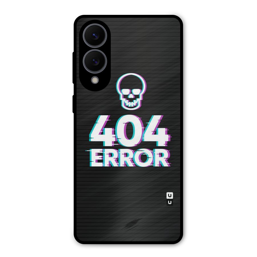 Error 404 Skull Metal Back Case for Galaxy S25 Edge