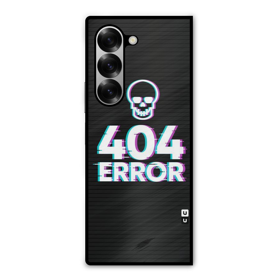 Error 404 Skull Metal Back Case for Galaxy Z Fold6