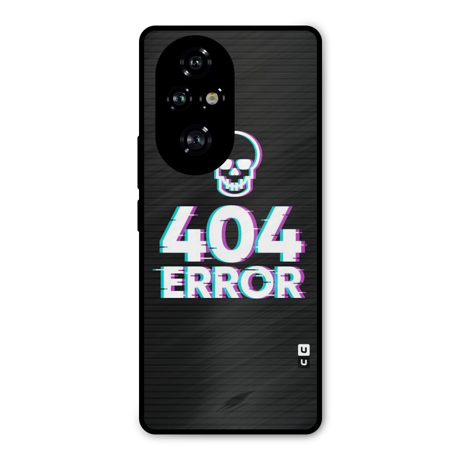 Error 404 Skull Metal Back Case for Honor 200 Pro