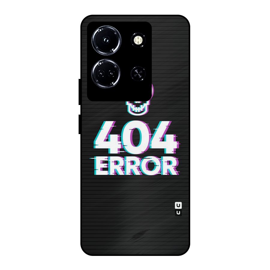 Error 404 Skull Metal Back Case for Infinix Note 30 5G