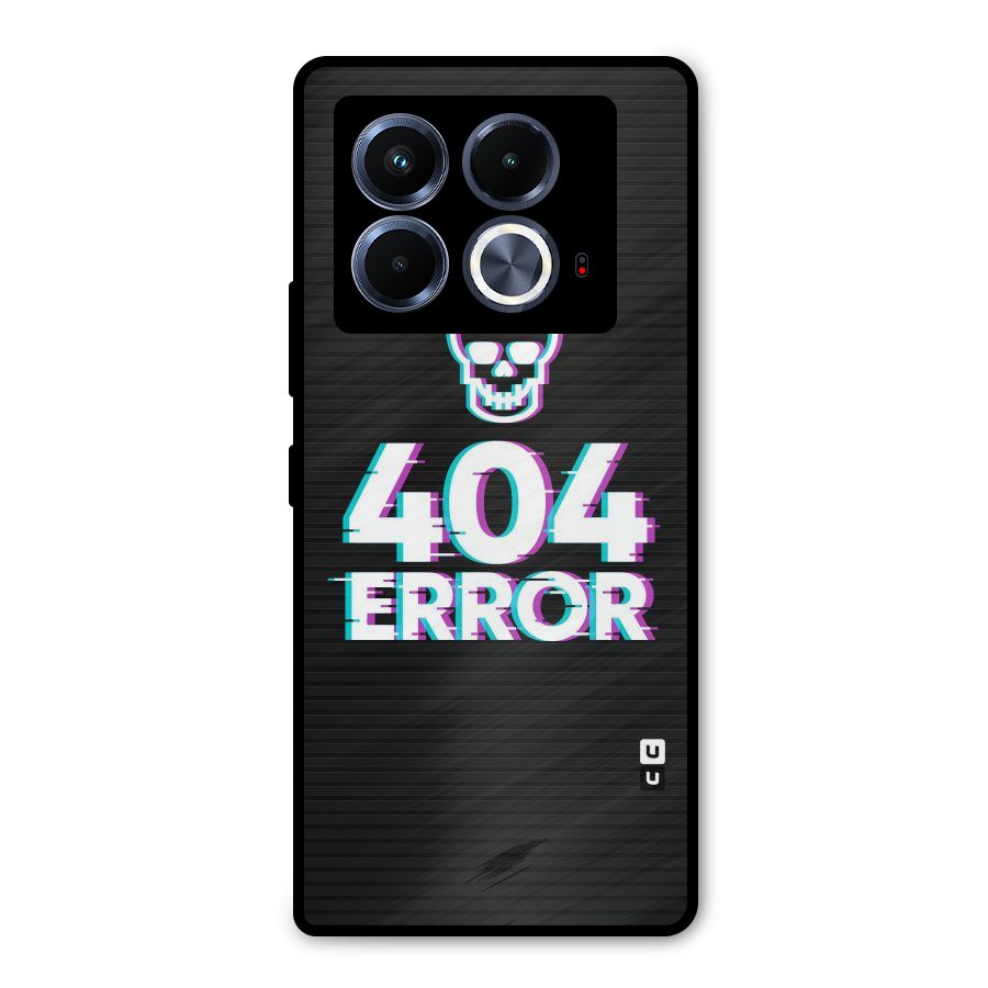 Error 404 Skull Metal Back Case for Infinix Note 40 5G