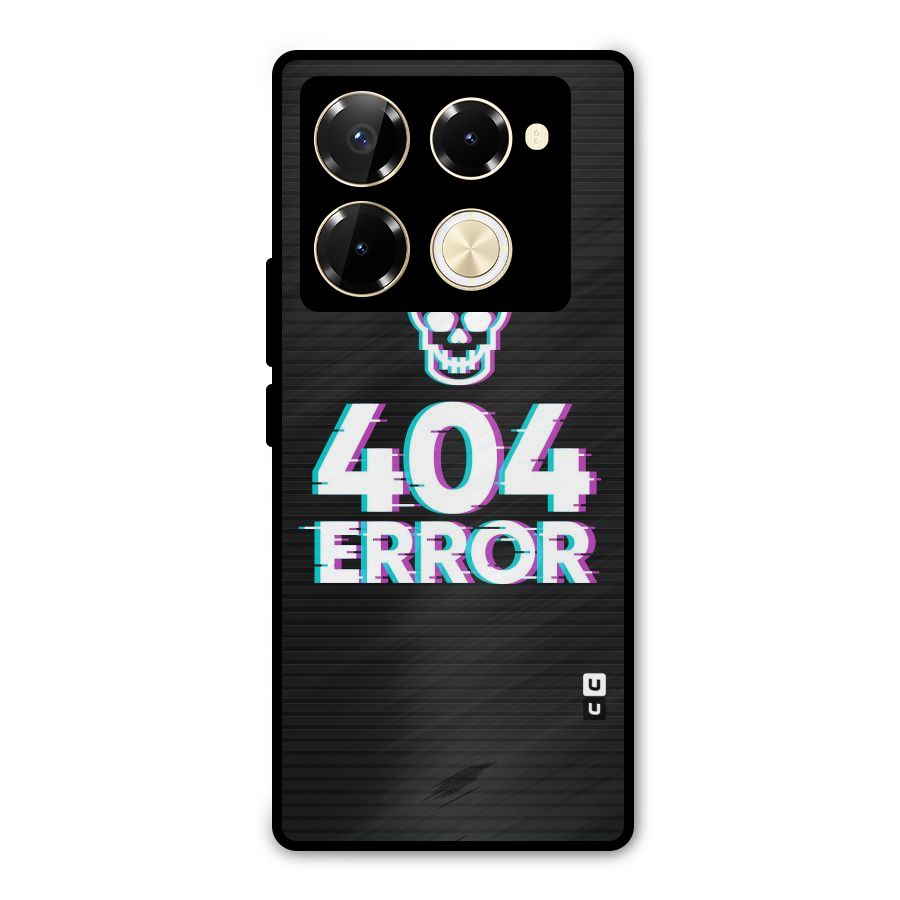 Error 404 Skull Metal Back Case for Infinix Note 40 Pro Plus