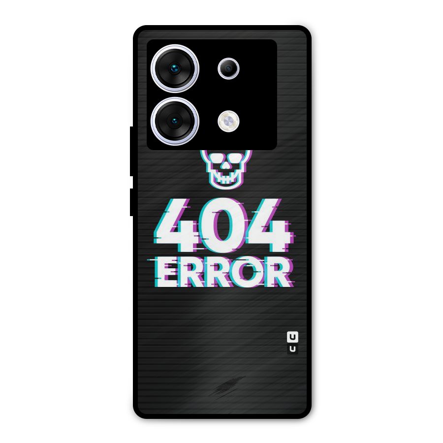 Error 404 Skull Metal Back Case for Infinix Zero 30 5G