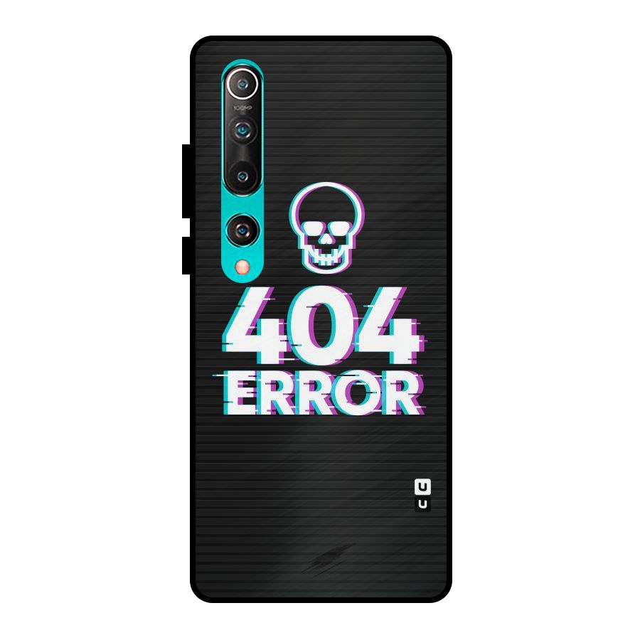 Error 404 Skull Metal Back Case for Mi 10