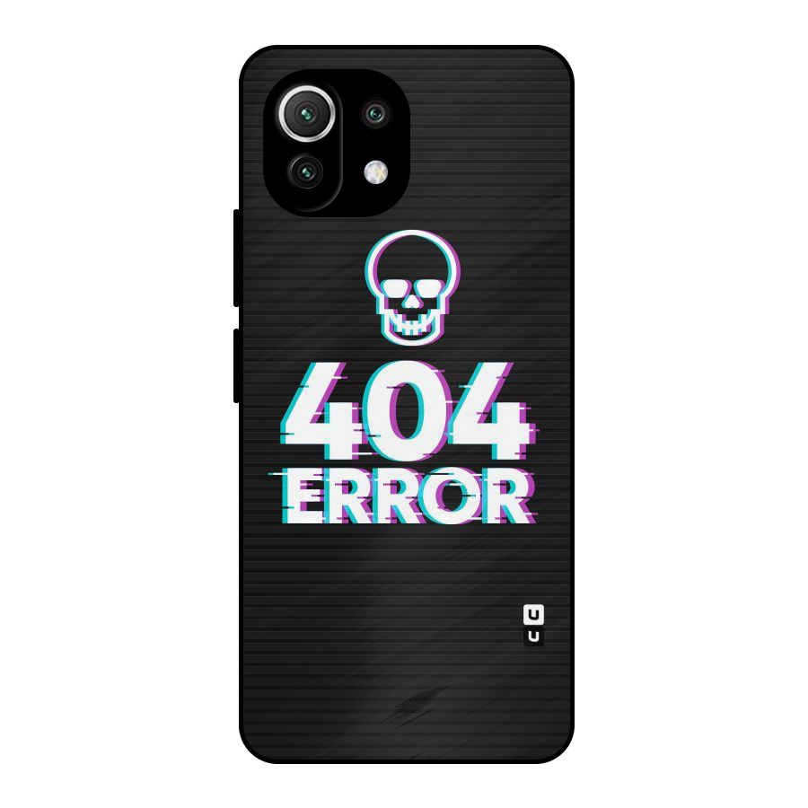 Error 404 Skull Metal Back Case for Mi 11 Lite NE 5G