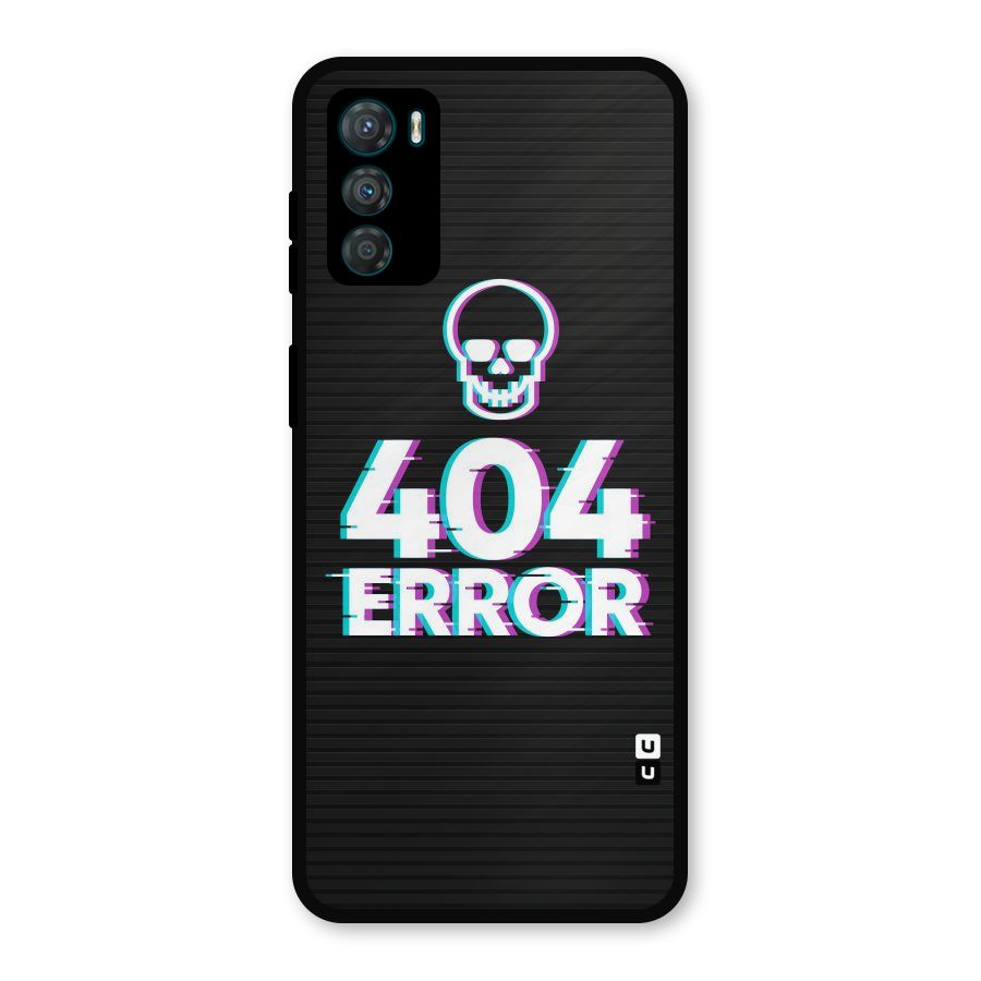 Error 404 Skull Metal Back Case for Moto G42