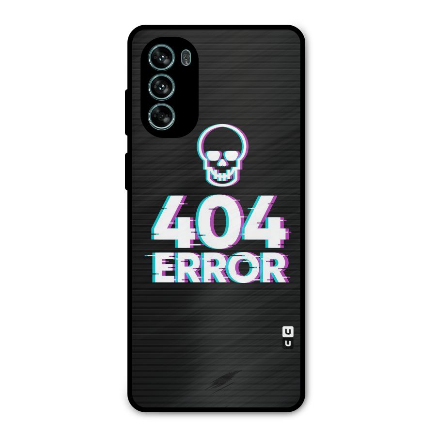 Error 404 Skull Metal Back Case for Moto G62