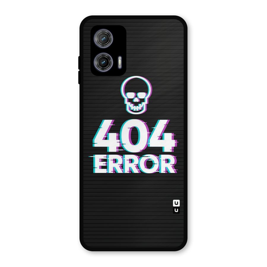 Error 404 Skull Metal Back Case for Moto G73
