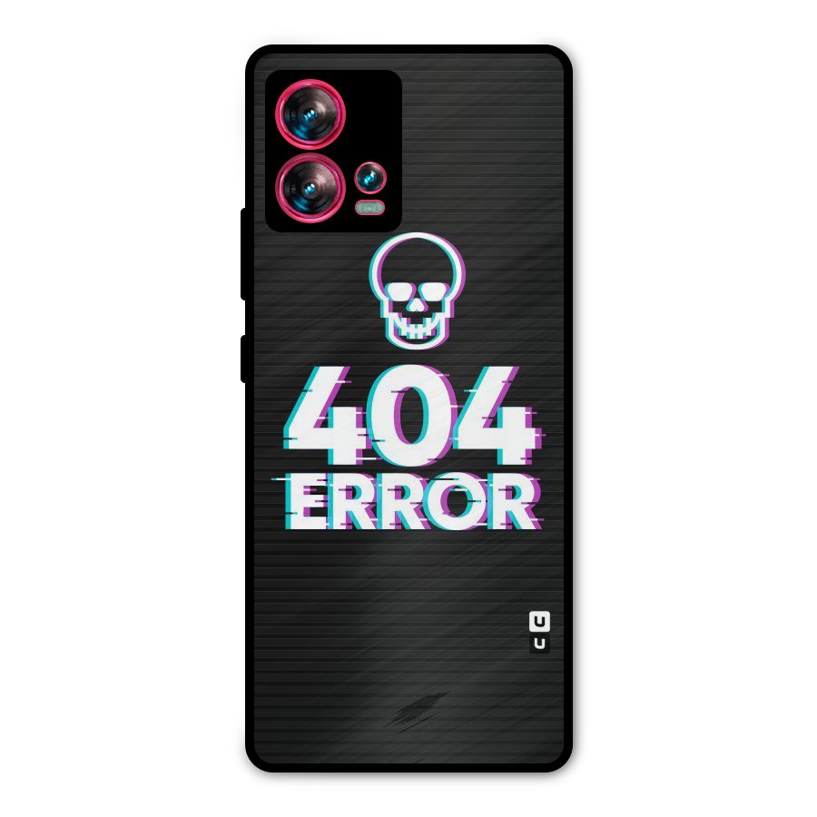 Error 404 Skull Metal Back Case for Motorola Edge 30 Fusion