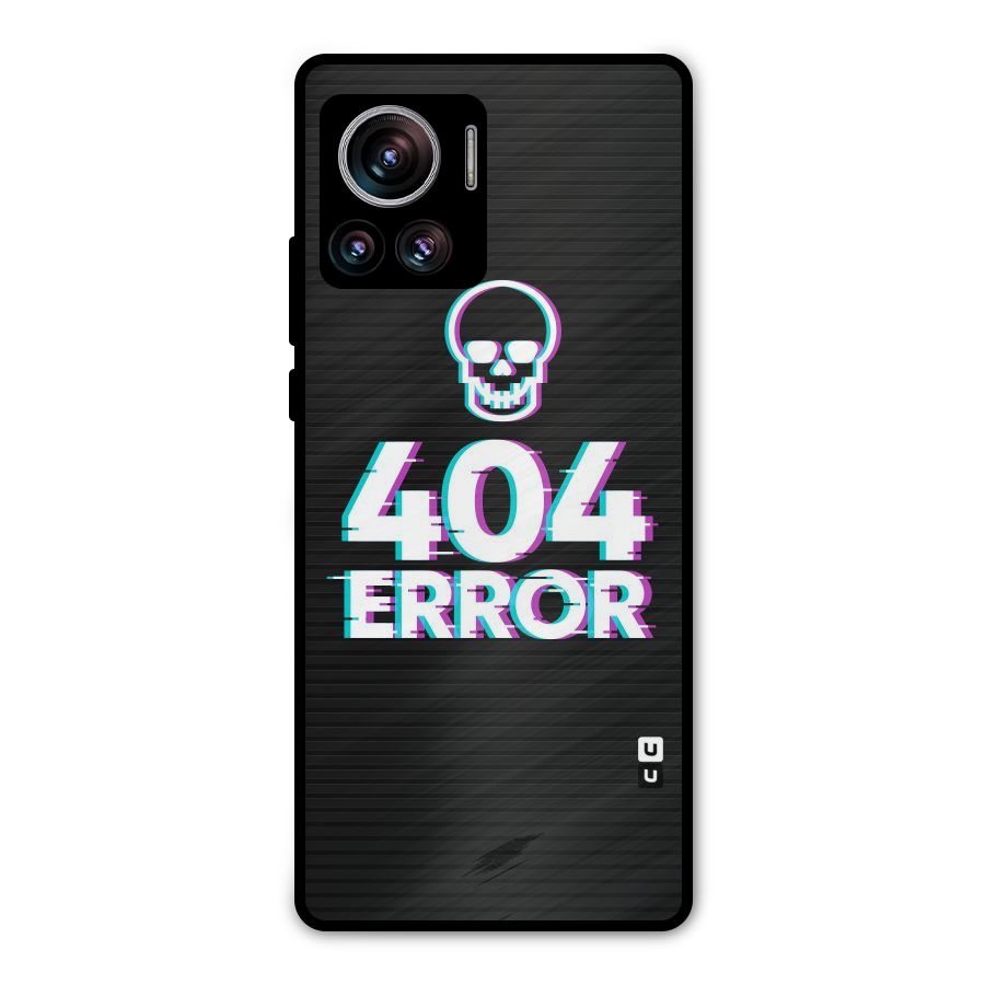 Error 404 Skull Metal Back Case for Motorola Edge 30 Ultra