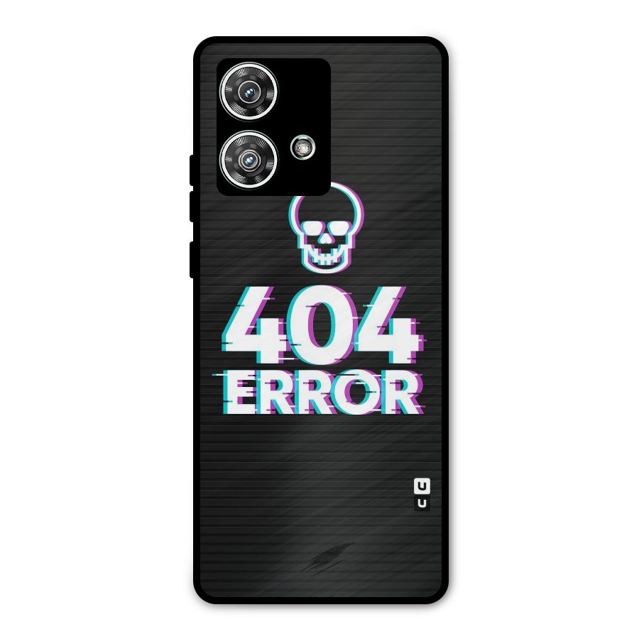 Error 404 Skull Metal Back Case for Motorola Edge 40 Neo
