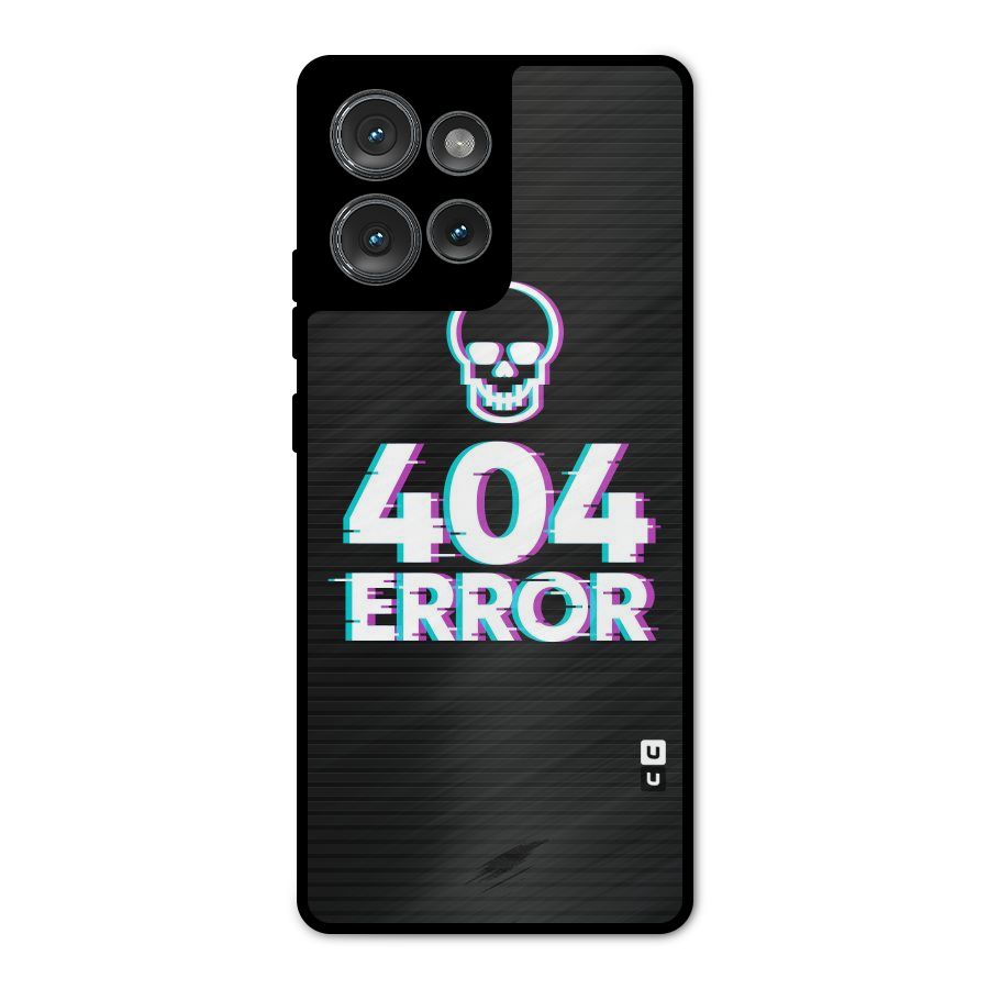 Error 404 Skull Metal Back Case for Motorola Edge 50