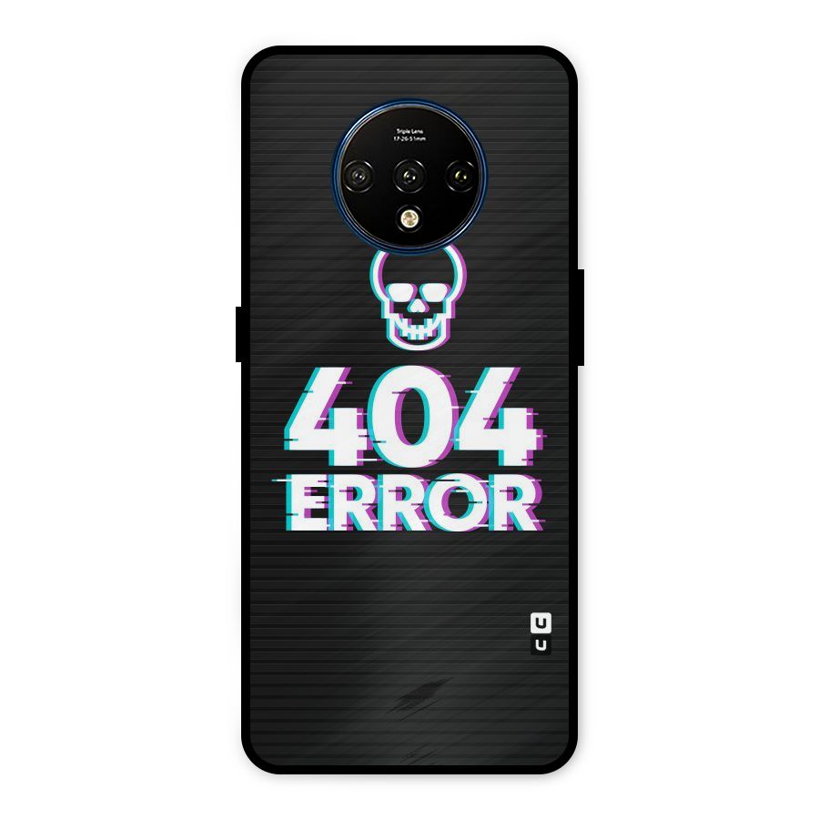 Error 404 Skull Metal Back Case for OnePlus 7T