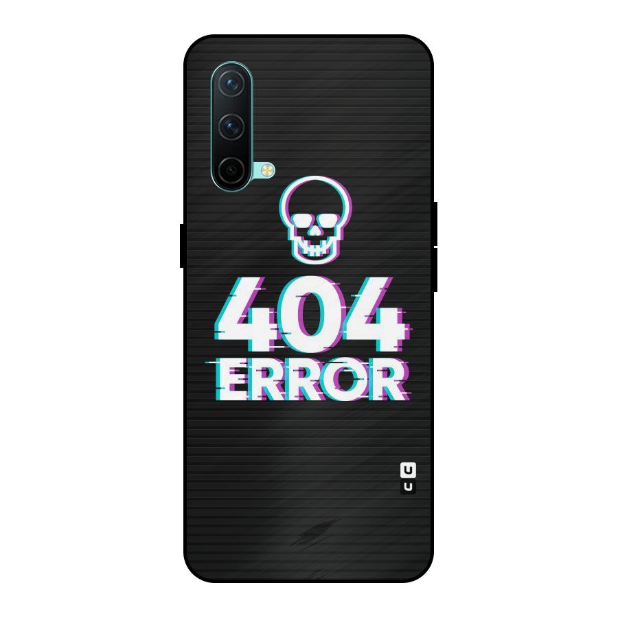 Error 404 Skull Metal Back Case for OnePlus Nord CE 5G