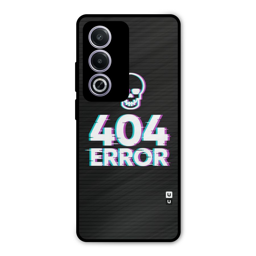 Error 404 Skull Metal Back Case for Oppo A3 Pro