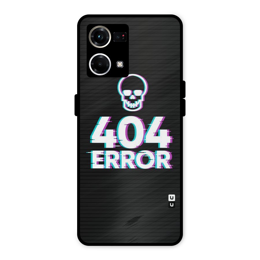 Error 404 Skull Metal Back Case for Oppo F21s Pro 4G