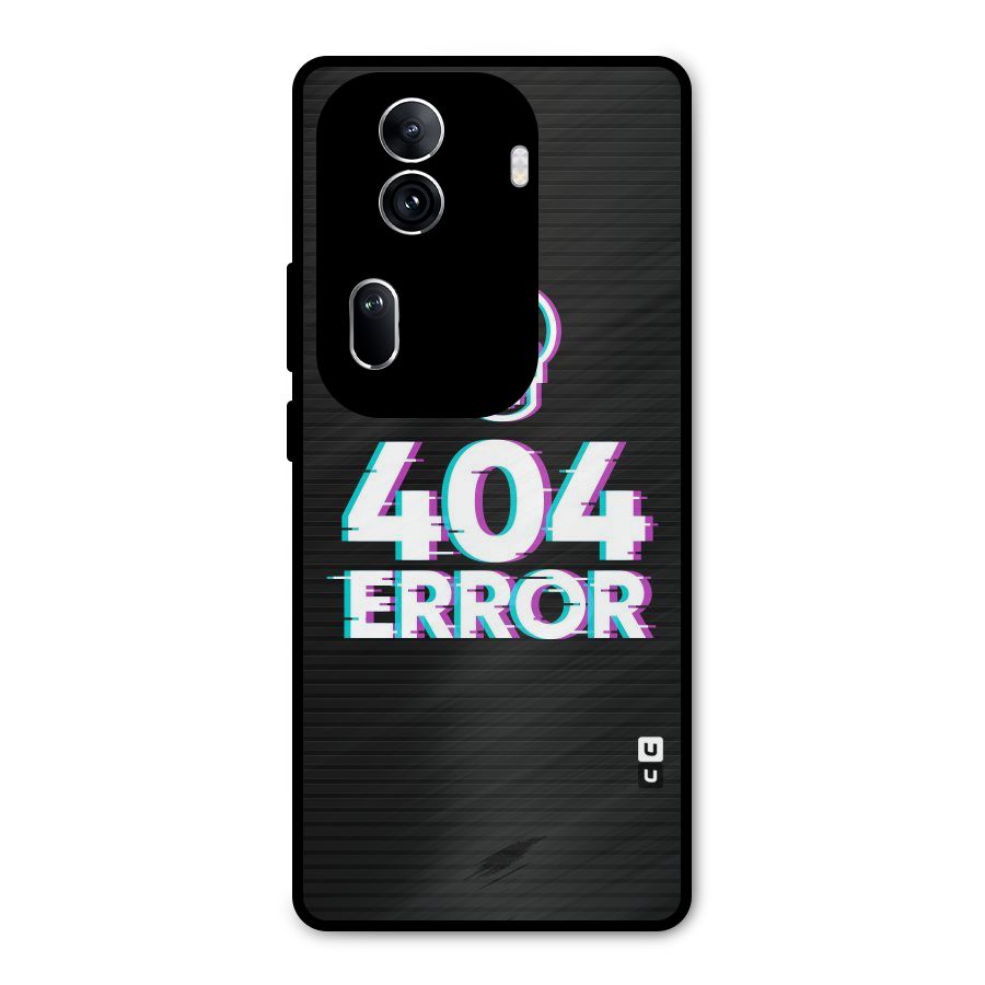 Error 404 Skull Metal Back Case for Oppo Reno11 Pro 5G