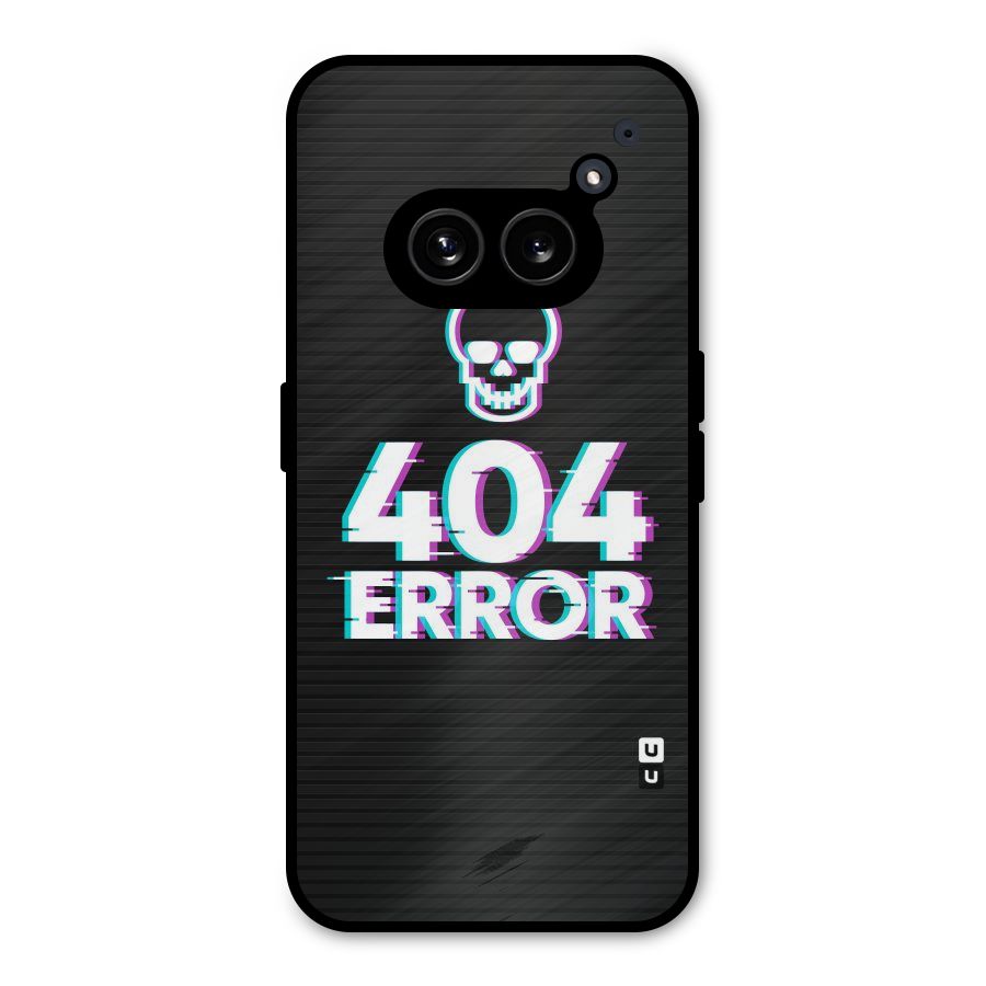 Error 404 Skull Metal Back Case for Nothing Phone 2a