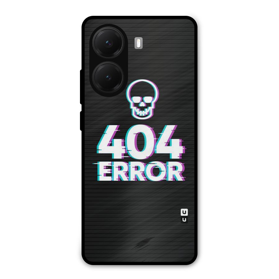 Error 404 Skull Metal Back Case for Poco X7 Pro