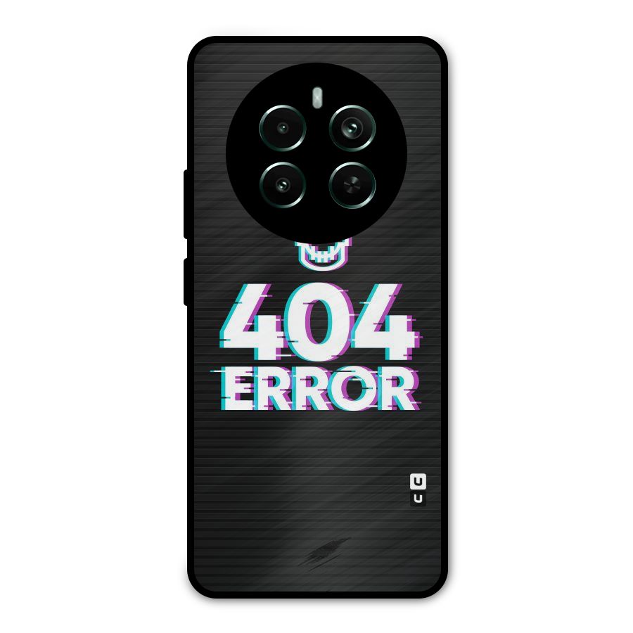 Error 404 Skull Metal Back Case for Realme 12 Pro Plus