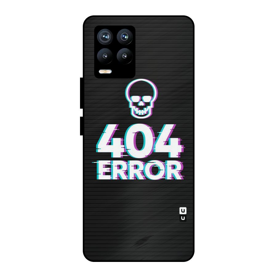 Error 404 Skull Metal Back Case for Realme 8 Pro