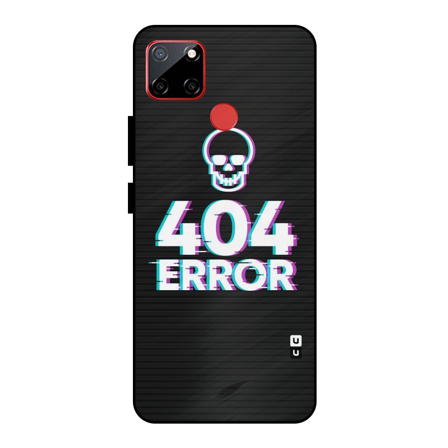 Error 404 Skull Metal Back Case for Realme C12